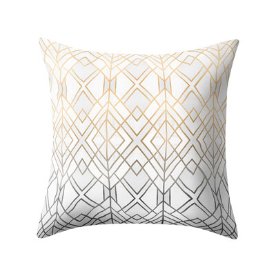 

〖Follure〗Rose Black Gold Cushion Cover Square Pillowcase Home Decoratio