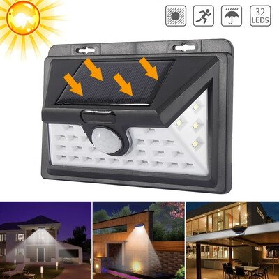 

New Solar Lights 32 LED Wall Solar Light Outdoor Security Lighting Nightlight