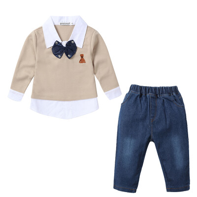 

Summer Kids Boys Clothes Shirt Denim Pant 2PCS Clothes Set Casual Tops High Quality Pants Set for Boy Clothing Set