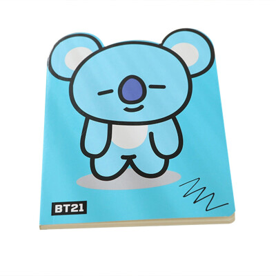 

KPOP BTS Cartoon Image Shape Irregular NotebookPortable Hand Account Notebook Student Stationery ARMY Hot Gift