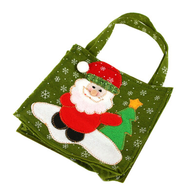 

Gobestart Christmas Candy Bag Santa Claus Snowmen Gift Bag Children Storage Bag