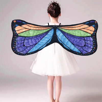 

Fairy Tale Princess Cosplay Costume Butterfly Wings Shawl Cape Stole Kids Boys Girls Scarf Wrap Accessories Girls Costumes Wings