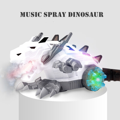 

Siaonvr Electric Mechanical Spray Dinosaur Light Music Walking Smart Robot Toys Kid Gift