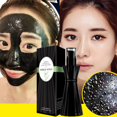 

Black Mask Peel Off Bamboo Charcoal Purifying Blackhead Remover Mask Deep Cleansing for AcneScars Blemishes WrinklesFacial