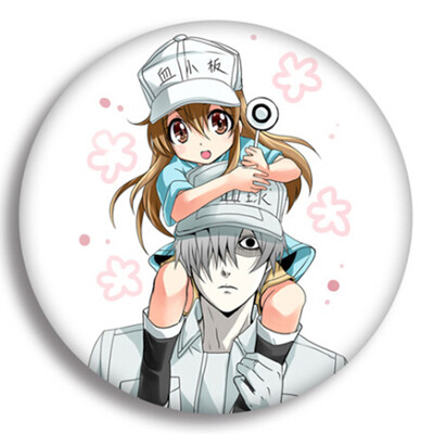 

Cells At Work Cosplay Badge Cartoon Platelet Pretty Brooch Pins Collection Bags Badge Brooch For Backpacks