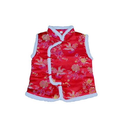 

Cute Autumn&Winter Kids Vest Waistcoats Cotton Boys Girls Vests Chinese Style Children Waistcoats Kids Sleeveless Outerwear