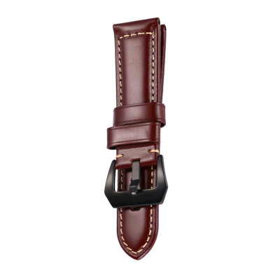 

〖Follure〗Calf Leather Padded Replacement Watch Band Buckle Wrist Band Strap 20 MM