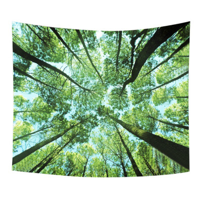 

tapestry Forest Starry Printed Polyester Fabric Wall Hanging Decor Mural Beach Towel Bedspread Picnic Blanket for home decor