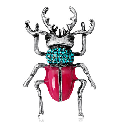 

Vintage Jewelry Beetle Brooches for Women Kids Enamel Animal Insects Brooch For Jewelry Hijab Pins