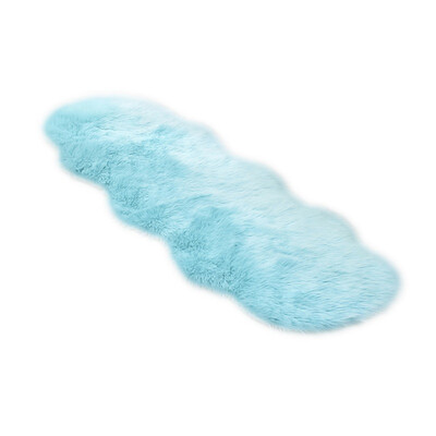

Living roombedroom Rug Antiskid Ellipse Faux Sheepskin Fur Cushion Area Rugs for Bedroom Floor Shaggy Silky Plush Carpet