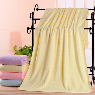 

Childrens microfiber embossed bear bath towel baby quick-drying towel