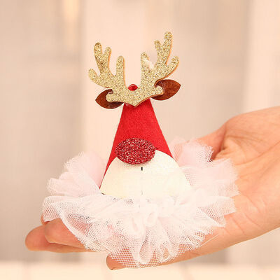 

Christmas HatTree Hair Clip Accessories Festival Headdress Sequins Cartoon Hair Clip For Kids And Adults Kids Gifts Party Decor