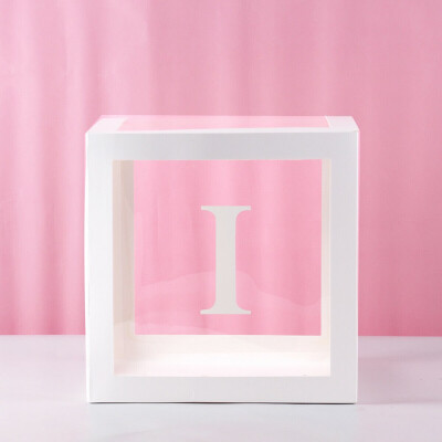 

Toponeto Letter A- Z Transparent Gift Boxes Kid Birthday Baby Shower Party Decoration