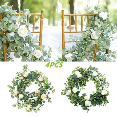 

23 4PCS 7086 Inch Artificial Eucalyptus Garland Hanging Ivy Vine Wedding Garden Decoration