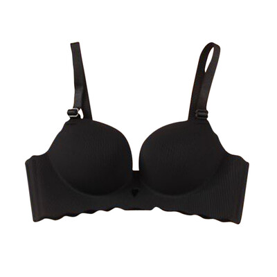 

Fashion Simple Wire Free Womens Push Up Bras Sexy Novel Heart-shaped Hollow Design Bras