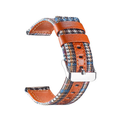 

〖Follure〗Luxury Canvas Leather Watch Band Wrist Strap For Apple Watch Series 4 44MM