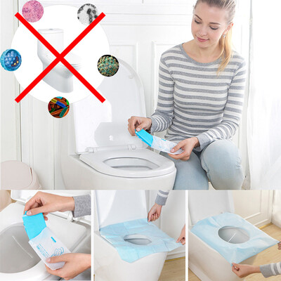 

JPGIF 1Pcs Universal Toilet Disposable Sticker Toilet Seat Cover Business Travel Stool