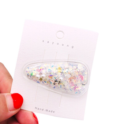 

Cute Princess Style Children Sequin Hairpin Headdress Hairgrips Baby Hair pin Side Clip Girls Hair Accessorie