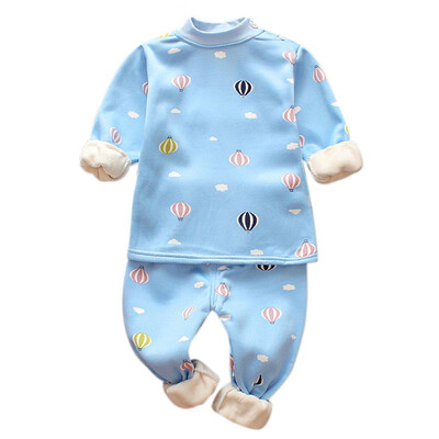 

Boys Girls Long Johns Sets 0-2T 2 Pcs Long Sleeve Underwear Suit Children Soft Cotton Suits Kids Autumn Winter Baby Underwears