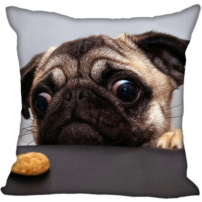 

Pug Hot Sale Pillow Case High Quality New Years Pillowcase Decorative Pillow Cover For Wedding Decorative Christmas
