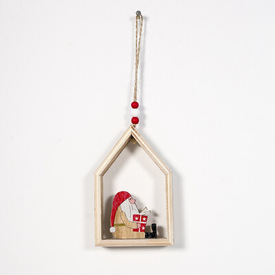 

Wood Christmas Elk Deer Ornaments Xmas Tree Hanging Decoration Pendant Gifts