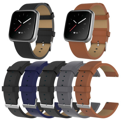 

New Universal smart Strap forFitbit Versa Lite Leather Strap Smart Watch Versa2 Leather Watch Smart Accessories