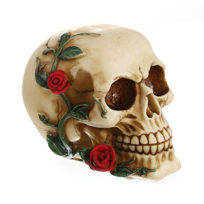 

Statues Sculptures Resin Skull Decoration Halloween Home Decorative Craft Skull Model Life Medical Festive Party Supplies