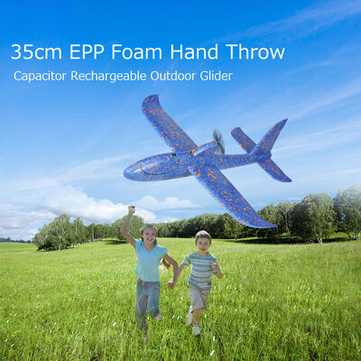

35cm EPP Foam Hand Throw Capacitor Rechargeable Outdoor Glider Airplane Model