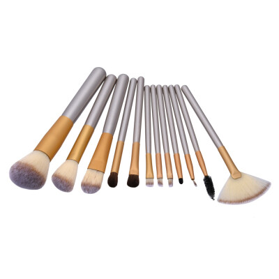 

New Arrival Pro Champagne Gold Makeup Brushes Set Foundation Powder Eyeshadow Make Up Brushes Facial Contour Cosmetic Brushs W1