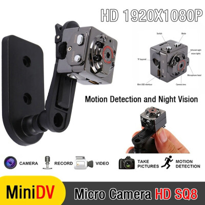 

1080P SQ8 HD Mini Digital Camera Night Vision Infrared Sports Rear View Camera DVR Infrared Security Candid Stealth Camera