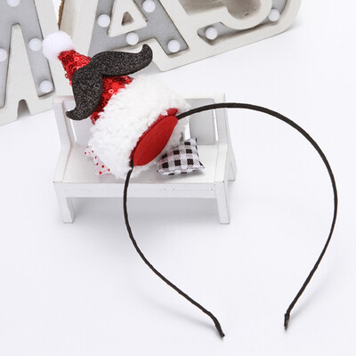 

1Pcs Christmas Hat Headband Santa Claus Hat Hair Band Head Band Xmas Party Decor