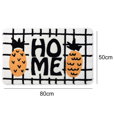 

Home Pineapple Series Carpets Non-slip Kitchen Rugs for Home Living Room Floor Mats Japanese Home Absorbent Anti-slip Mat