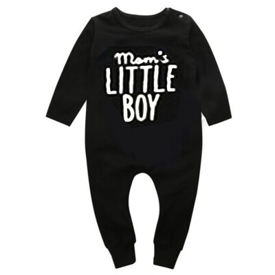 

Spring Autumn Casual Jumpsuits Baby Boy Fashion Letter Printing Long Sleeve Cute Rompers Kids Toddler Bodysuits