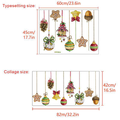 

Christmas Wall Window Stickers Wreath basket Christmas Xmas PVC Art Decoration Festival Decals decorations for Home