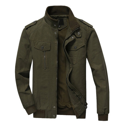 

Gobestart Men Winter Warm Jacket Overcoat Outwear Slim Long Trench Zipper Coat
