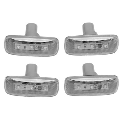 

4pcs Transparent Shell LED Side Marker Light Fender Side Lights Replacement for Dodge Ram 2010-2017