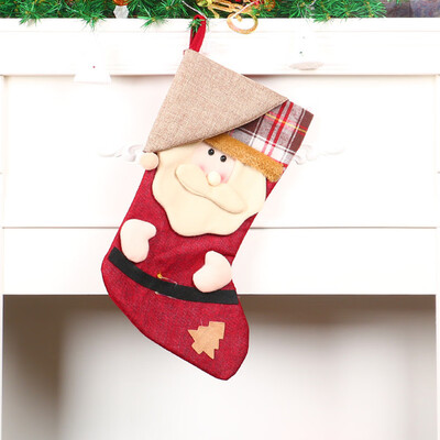 

Tailored Christmas Santa Socks Cute Ornaments Festival Party Xmas Tree Hanging Decoration
