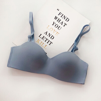 

Women Glossy Bras One Piece Seamless Sexy Women Underwear No Steel Ring Bras Seamless Slip