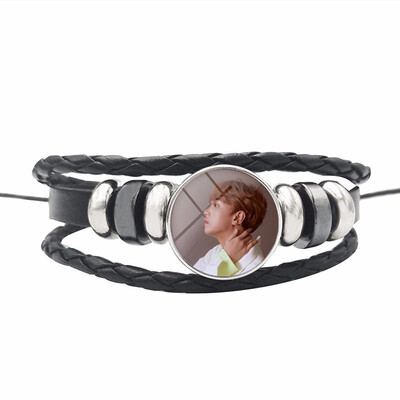 

Nct 127 Combination Bracelet Leather Braided Bracelet Fan Collection or Support Accessories Unisex