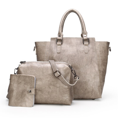 

Tailored Fashion Composite Bag Shoulder Crossbody Handbag Phone Bag For Women Girls 3Pcs