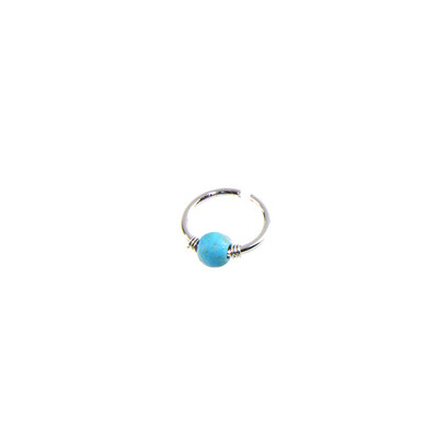 

Sexy Gold Filled Stainless Steel Nose Ring Turquoise Nostril Hoop Nose Piercing