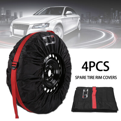 

4pcs Universal Car Spare Wheel Tire Cover Storage Bags Protector Waterproof