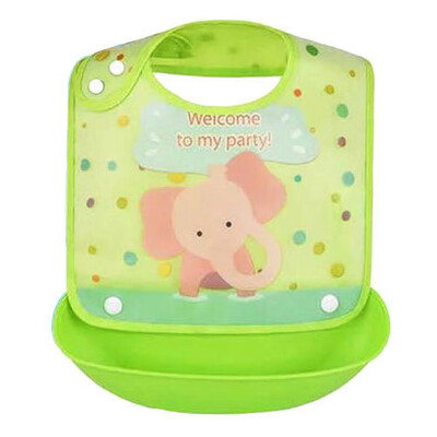 

Cartoon Waterproof Bib Feeding Stereo Pick Rice Pocket Baby Boy Girl Aprons