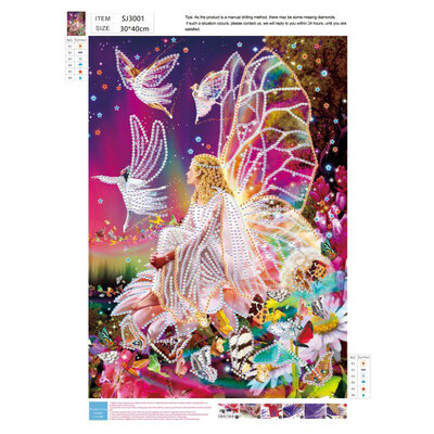 

Full Drill Square Paintings Embroidery Cross Painting Mosaic DIY Rhinestone Stitch Diamond 5D Pretty butterfly