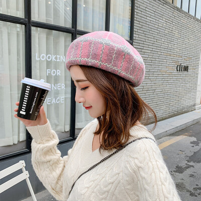 

Wool Beret Female Autumn&Winter Korean Edition Japanese Painter Soft Girl Berry Cap