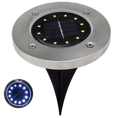 

〖Follure〗LED Solar Power Buried Light Under Ground Lamp Outdoor Path Way Garden Decking