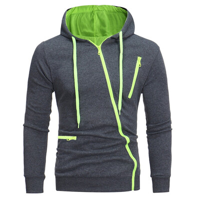 

Toponeto Fashion Men Warm Solid Zipper Hooded Long Sleeve Sport Outdoor Coat