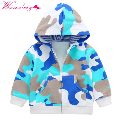 

Baby Boys Outerwear Coats Cute Camouflage Spring Kids Jacket Long Sleeve Toddler boys Outerwear jacket coat