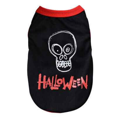 

Halloween Pet Dogs Clothes Pets Summer Casual Vests Puppy Cartoon Printing T Shirts for Small Medium Pets Summer Dog Clothing