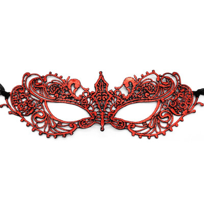 

Halloween Costume Ball Temperament And Interest Thickening Gold Stamping Lace Sharp Angle Woman Party Eye Mask